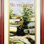 乡村风景画手工刺绣＝可愛的故鄉　10＝SHVN 1110 - 55cm x 85cm (3)